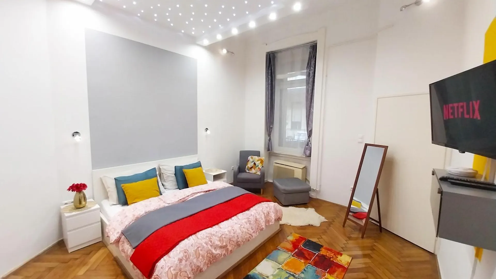 Apartmán King Bed & Cozy Lighting, Free Wifi In Budapešť