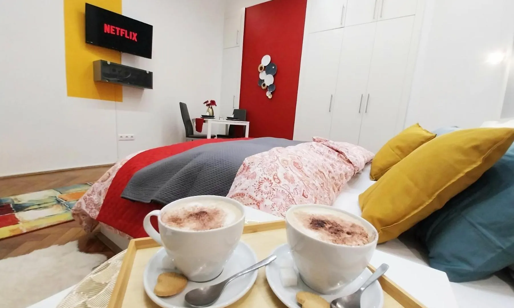 Apartmán King Bed & Cozy Lighting, Free Wifi In Budapešť